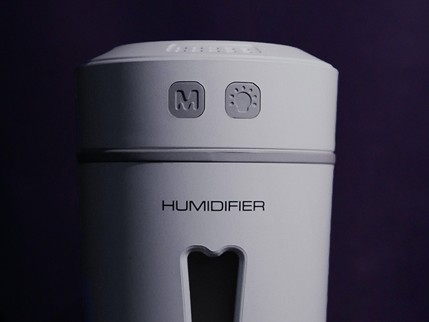 A close-up of a humidifier.