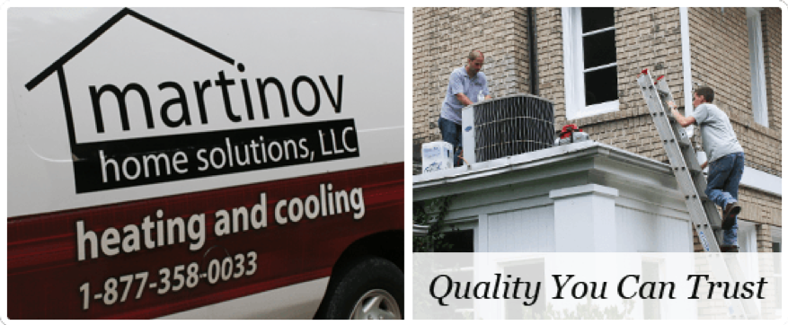 Quality Heating and Cooling Company Logo