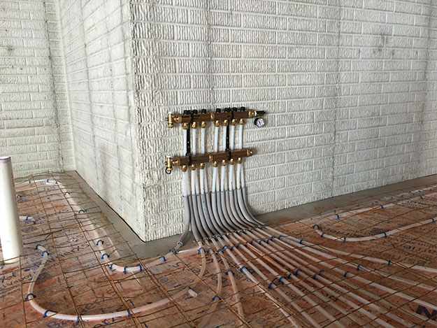 Basement Floor Radiant Heat Oxygen Barrier Pipes