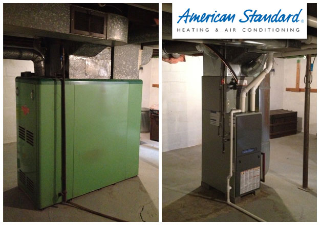 Before and After Furnace Installation
