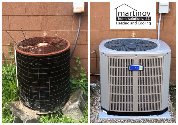 Before and After Air Conditioner Installation