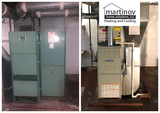 Before and After Residential HVAC Installation