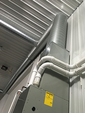 Interior Spiral Duct Interior Spiral Duct Installation
