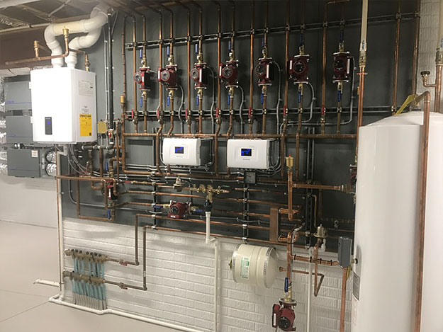 Seven-Zone Heating System Installation