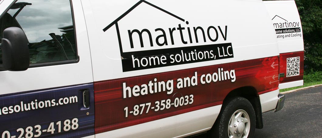 Martinov Home Solutions Heating and Cooling Van