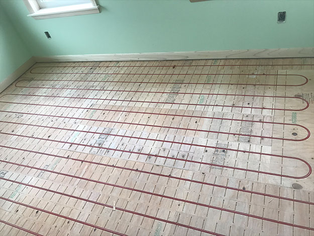 Radiant Floor Heating Grooved Plywood