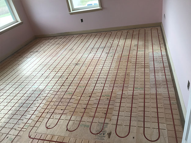 Residential Radiant Floor Installation