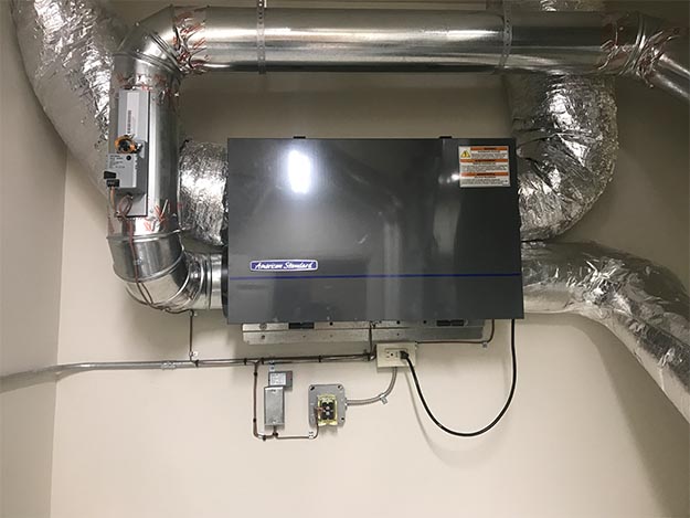 Installed Energy Recovery Ventilator