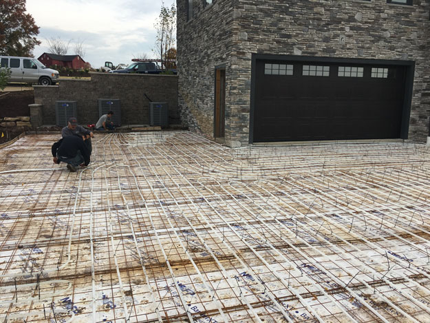 Driveway Snow Melt System Installation